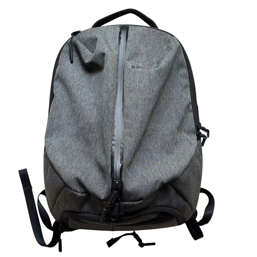 Aer Fit Pack 2 Gray Heathered Gym Work‎ Backpack Laptop Sleeve Shoe Compartment